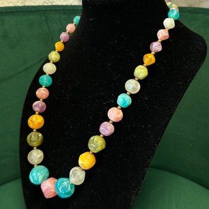 Vintage Kramer Lucite Rock Candy Necklace